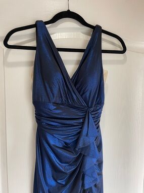 Nordstrom Navy Blue Iridescent Evening Dress